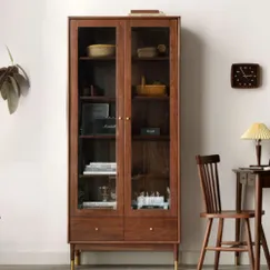 Tủ Hồ Sơ 2 Cánh Kính Gỗ Sồi Sơn Màu Óc Chó Kiểu Chân Cao Hiện Đại Tủ Hồ Sơ 2 Cánh Kính Gỗ Sồi Sơn Màu Óc Chó Kiểu Chân Cao Hiện Đại