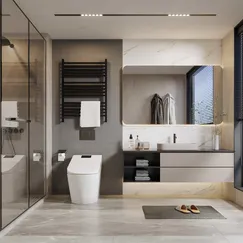 Tủ Lavabo Treo Phòng Tắm Đẹp Hiện Đại Kết Hợp Kệ Trang Trí Đa Năng