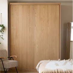 Tủ Quần Áo Gỗ Sồi 2 Cánh Trượt Thiết Kế Tinh Tế Bền Bỉ Và Sang Trọng
