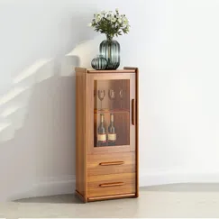 Tủ Rượu Mini Gỗ Tự Nhiên Cánh Kính Tinh Tế Hiện Đại Tủ Rượu Mini Gỗ Tự Nhiên Cánh Kính Tinh Tế Hiện Đại