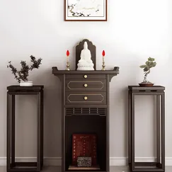 Tủ Thờ Gỗ Gỗ Sồi Mang Đến Sự Thanh Tịnh Cho Không Gian Thờ Cúng