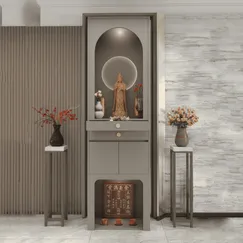 Tủ Thờ Mdf Phủ Melamine Khung Cao Kèm Ngăn Kéo Tiện Ích Hiện Đại Tủ Thờ Mdf Phủ Melamine Khung Cao Kèm Ngăn Kéo Tiện Ích Hiện Đại