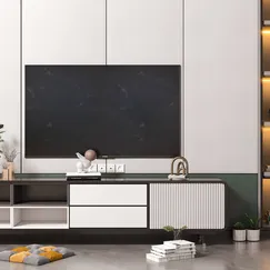 Tủ Tivi Phòng Khách Kết Hợp Nhiều Kệ Trang Trí Tinh Tế Đẹp Mắt 