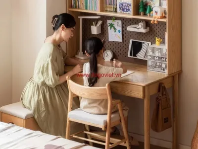 Bí quyết chọn bàn ghế học tập cho bé an toàn, thoải mái và hiệu quả Bí quyết chọn bàn ghế học tập cho bé an toàn, thoải mái và hiệu quả