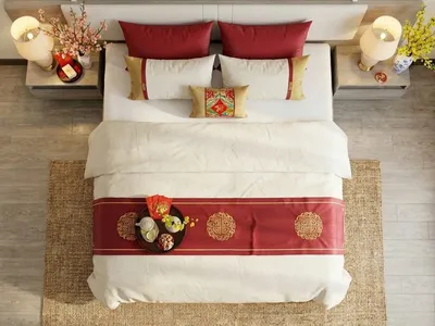 Trang trí phòng ngủ đón Tết sao cho đẹp mà không rối mắt?