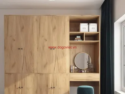 25+ Mẫu tủ quần áo bàn trang điểm cực đẹp, đáng mua nhất hiện nay