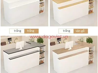 Bí quyết thiết kế quầy lễ tân chữ L thu hút khách ngay từ cái nhìn đầu tiên