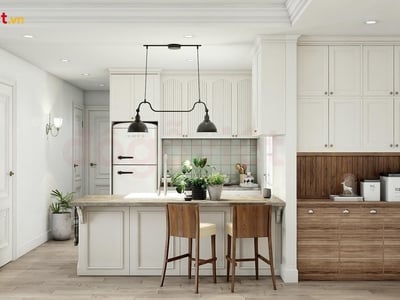 Có nên làm tủ bếp có quầy bar? Phân tích ưu điểm thực tế