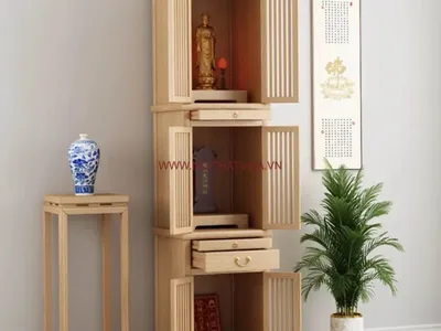 Địa chỉ mua bàn thờ đứng giá rẻ, sản xuất trực tiếp tại xưởng