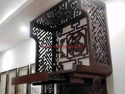 Giá bàn thờ treo tường có ngăn kéo bao nhiêu? Mẫu đẹp giá tốt