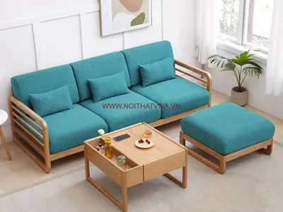 Khám phá sức hút của ghế sofa gỗ nệm mút trong phòng khách 