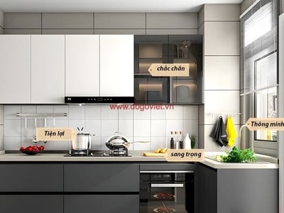 Kích thước chiều cao tủ bếp theo phong thủy đúng chuẩn bạn nên biết 