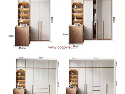Kích thước tủ quần áo gỗ hiện đại đúng tiêu chuẩn, không phải ai cũng biết