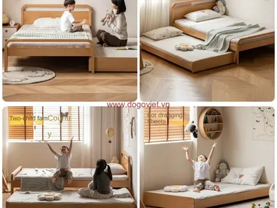 Mẫu giường cho bé bằng gỗ cao cấp, bền đẹp, thông minh, phù hợp mọi lứa tuổi Mẫu giường cho bé bằng gỗ cao cấp, bền đẹp, thông minh, phù hợp mọi lứa tuổi