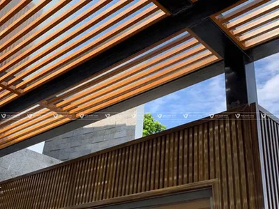 Thi công lam sóng ốp tường, báo giá lam sóng nội thất & ngoài trời 