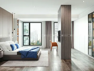 Thi công vách ngăn phòng ngủ bằng gỗ theo yêu cầu, đẹp, chất lượng, giá tốt