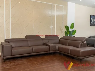 Tổng hợp các mẫu ghế sofa da chữ L bền đẹp, sang trọng, dễ phối nội thất
