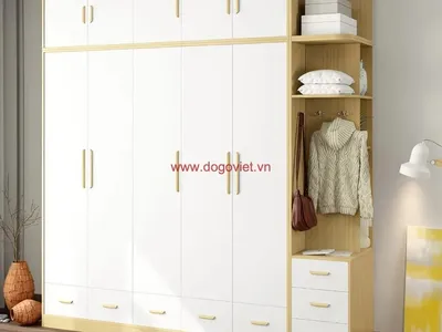 Top 5+ mẫu tủ 5 cánh gỗ công nghiệp đẹp, hiện đại, đóng theo yêu cầu