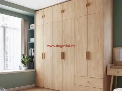 Top 10 mẫu tủ quần áo gỗ tự nhiên 6 cánh đẹp, sang trọng cho phòng ngủ