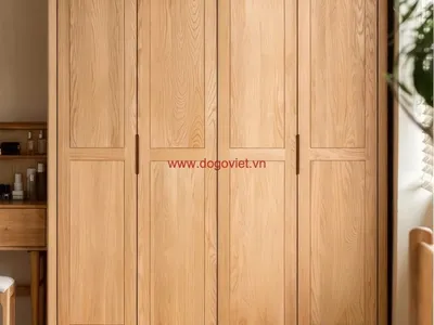 Top 3 mẫu tủ quần áo gỗ tự nhiên 4 cánh đẹp, bán chạy nhất hiện nay
