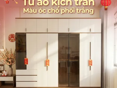 Top 4 mẫu tủ gỗ quần áo đẹp, hiện đại nên sắm dịp Tết 2026