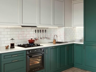 Top 5 mẫu tủ bếp tân cổ điển chữ L đẹp, sang trọng, giá tốt nhất 2026