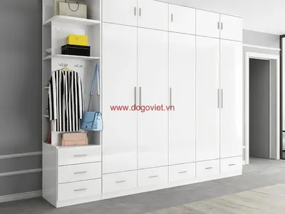 Top 8 mẫu tủ 5 buồng gỗ công nghiệp đẹp, hiện đại, xu hướng mới nhất