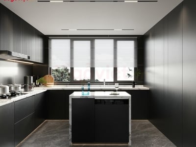  Tủ bếp màu đen có đẹp không? Ưu nhược điểm & cách phối chuẩn 