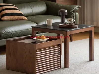 Xu hướng lựa chọn bàn trà vuông 2026, thiết kế đẹp, tối ưu không gian