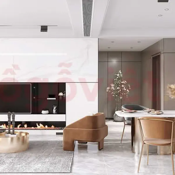 Bức Vách Tivi Thiết Kế Hiện Đại Điểm Nhấn Nổi Bật Cho Phòng Khách