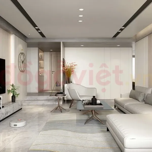 Bức Vách Tivi Thiết Kế Hiện Đại Điểm Nhấn Nổi Bật Cho Phòng Khách