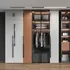 Tủ Quần Áo Kính Có Đèn Led Tinh Tế Khung Gỗ MDF Chất Lượng