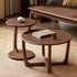 Bộ Đôi Bàn Sofa Gỗ Sồi Tự Nhiên Kiểu Dáng Hiện Đại Tinh Tế