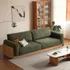 Ghế Sofa Băng Dài Gỗ Sồi Nga Tự Nhiên Với Nệm Bọc Nỉ Sang Trọng