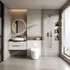 Mẫu Phòng Tắm Hiện Đại Với Tủ Lavabo Nhiều Ngăn Tiện Dụng Chắc Chắn 