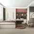 Mẫu Thiết Kế Phòng Ngủ Với Giường Liền Tủ Và Bàn Làm Việc Hiện Đại