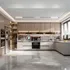 Mẫu Thiết Kế Tủ Bếp Hình Chữ U Cạnh Cửa Sổ Gỗ MDF Vân Gỗ