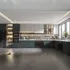 Mẫu Tủ Bếp Màu Xanh Gỗ Công Nghiệp Hiện Đại Trang Nhã