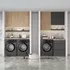 Mẫu Tủ Trên Máy Giặt Gỗ Công Nghiệp Phong Cách Tối Giản Đẹp