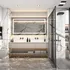 Nội Thất Phòng Tắm Cao Cấp Có Tủ Lavabo Đơn Giản Đẹp Mắt