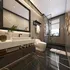 Phòng Vệ Sinh Đẹp Với Tủ Lavabo Đa Năng Và Đèn LED Hiện Đại