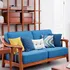 Sofa Gỗ Sồi Nga Giá Rẻ Kết Hợp Nệm Bọc Nỉ Êm Ái Tinh Tế