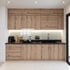 Tủ Bếp Âm Tường Nhựa WPB An Cường Phủ Melamine Hình Chữ I