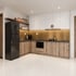 Tủ Bếp Hình Chữ L Nhựa Picomat Phủ Laminate Chất Lượng