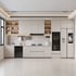 Tủ Bếp Nhựa PVC Phủ Laminate Chữ I Sang Trọng Tối Giản