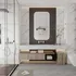 Tủ Gương Lavabo Phòng Tắm Ngăn Kéo Rộng Phong Cách Châu Âu