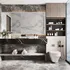 Tủ Lavabo Trang Trí Phòng Tắm Đơn Giản Thiết Kế Mở Tiện Lợi 