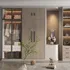 Tủ Quần Áo Cửa Kính Viền Nhôm Chắc Chắn Khung Gỗ Chất Lượng