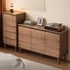 Tủ Quần Áo Mini Ngăn Kéo Gỗ Sồi Kiểu Chân Cao Hiện Đại