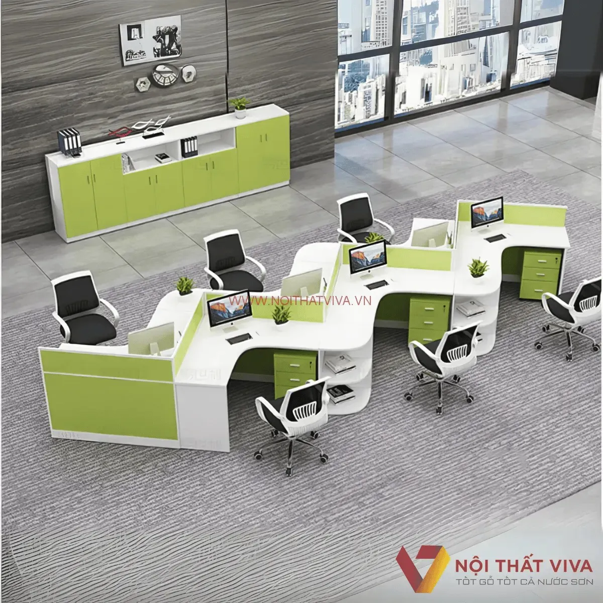 B&agrave;n L&agrave;m Việc Gỗ C&ocirc;ng Nghiệp